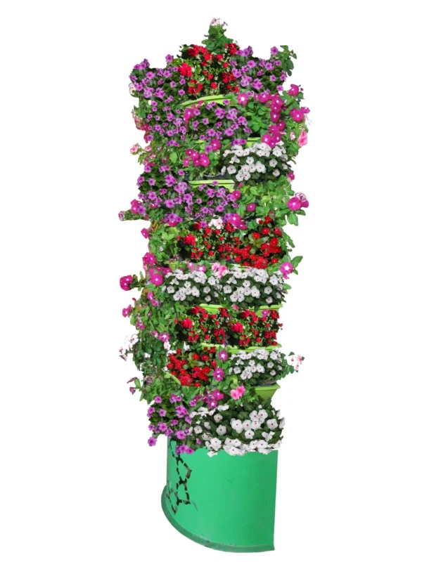 فلاور باکس طبقاتی نیم گرد طرح ورودی V-9