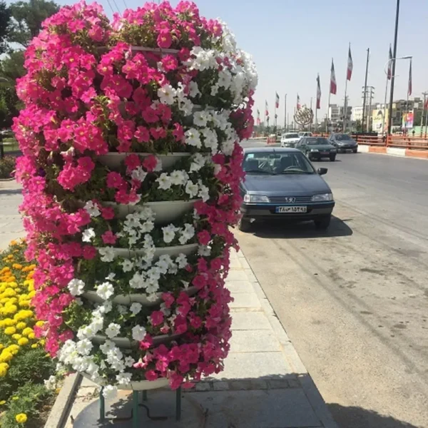 فلاور باکس طبقاتی گرد استوانه هیلدا G-8