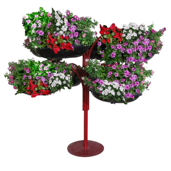 باکس گل به صورت درختی دارای گلدان های مستحکم و زیبا مناسب استفاده در خیابان های شهری زیبا سازی ریفیوژ ، بلوار ها ، فلاورباکس طبقاتی یا (گل جای) هیلدا بهترین گزینه برای ایجاد فضای سبز عمودی در خیابان های شهر – میدان های شهر در محیط شهری ، گل جای هیلدا مناسب کاشت گل های فصل و گلهای زینتی می باشد. فلاورباکس شهری هیلدا باکس گل شهری (گل جای) با دارا بودن محیط مناسب برای بستر ایجاد کردن گل در محیط شهری می باشد. گروه تولیدی هیلدا تولید کننده انبوه در قسمت گلدان های شهری و فضای سبز عمودی و دیوار گل . زیبا سازی و ایجاد فضای سبز عمودی ، گلدان های جدید مدرن سازگار با محیط زیست گلدان های تولیدی هیلدا با قابلیت نصب در ابعاد مختلف به صورت بیضی ، مربع ، فلاورباکس گرد گلدان های شهر در ابعاد طول ، عرض ، و ارتفاع بدون محدودیت ایجاد فضای سبز شهری گلدان شهری برای ایجاد فضای سبز سیما منظر شهری مدل T-8 نوع جنس گلدان پلی اتلین PE نوع جنس بدنه فلز لوله ، پروفیل، رنگ الکترو استاتیک تعداد طبقات 16 ابعاد 240*240* CM سیستم آبیاری قطره ای دارد ساخت ایران – تهران گارانتی 36 ماه رنگ B G R وزن 125 کیلوگرم ویژگی ها این گلدان (فلاورباکس) سازگار با محیط زیست – بادوام گلدان طرح درختی شکل مدل T-8 فلاورباکس طرح درخت فلاورباکس طرح درخت با لوله های فلزی و پرو فیل زیبا و مستحکم دارای رنگ کوره ای (الکترواستاتیک) مونتاژ شده با گلدان های طبقاتی از جنس پلی اتلین (PE) است که این گلدان ها توسط زنجیر آهنی محکم شدند. محیط گلدان گرد دارای سیستم آبیاری قطره ای بوده و تعداد طبقات 16 عدد این فلاورباکس گزینه ای خوبی جهت ایجاد فضای سبز عمودی در میدان ها و رفیوژ های بلوار به صورت پیوسته می باشد. فلاورباکس طبقاتی هیلدا مدل درختی دارای گلدان های پیوسته ، زیبا ، حجیم جهت ایجاد بستری مناسب برای کاشت گیاهان مانند گل فصلی ، گل زینتی ، گل سینره ، گل ناز ژاپنی ، گل سنبل ، گل بنفشه ، گل لاله عباسی ، گل میمون ، گل شب ‌بو ، گل لاله ، گل سنبل ، گل پامچال ، گل مینای چمنی ، گل اطلسی دیوار گل هیلدا مناسب زیبا سازی خیابان شهرداری – فضای سبز ، سیما منظر باغ ها و مکان های عمومی قیمت خرید فلاور باکس طرح درخت به طور کلی قیمت فلاور باکس طرح درخت به تعداد طبقات و اندازه و سایز و رنگ و … آن بستگی دارد. فروشگاه هیلدا بزرگترین تولیدکننده و ارائه دهنده انواع فلاور باکس شهری با کیفیت بالا و قیمت مناسب برای دکوراسیون شهری می باشد. شما کاربران عزیز برای مشاهده انوع فلاور باکس به فروشگاه اینترنتی هیلدا پرو مراجعه کرده و بعد انتخاب و بررسی، طرح مورد نظر خود را به صورت آنلاین سفارش دهید و برای اطلاعات بیشتر یا مشاوره پیش از خرید از سایت hildapro.com با تیم مجرب فروشگاه ما تماس بگیرید. مزایای باکس گل طرح درخت این مدل معمولاً در مناطقی کاربرد دارد که به دلیل زیرساخت های شهری امکان فعالیت هایی مانند کاشت گل، گیاه و درخت وجود ندارد. این نوع باکس گل دارای ویژگی های بسیاری است که در زیر به برخی از آنها اشاره می شود: قابلیت افزودن طبقات و گلدان قابل استفاده در محیط های مختلف قابلیت نصب مجدد و جداسازی آسان قابلیت جابجایی راحت باکس های گل مقاومت بالا در برابر شرایط بد آب و هوایی بزرگترین تولید کننده گلدان شهری قیمت صادارت گلدان و فلاورباکس فروشنده گلدان و فلاورباکس شهرداری گلدان طبقاتی شهری