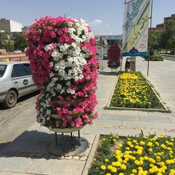 فلاور باکس طبقاتی گرد استوانه هیلدا G-8