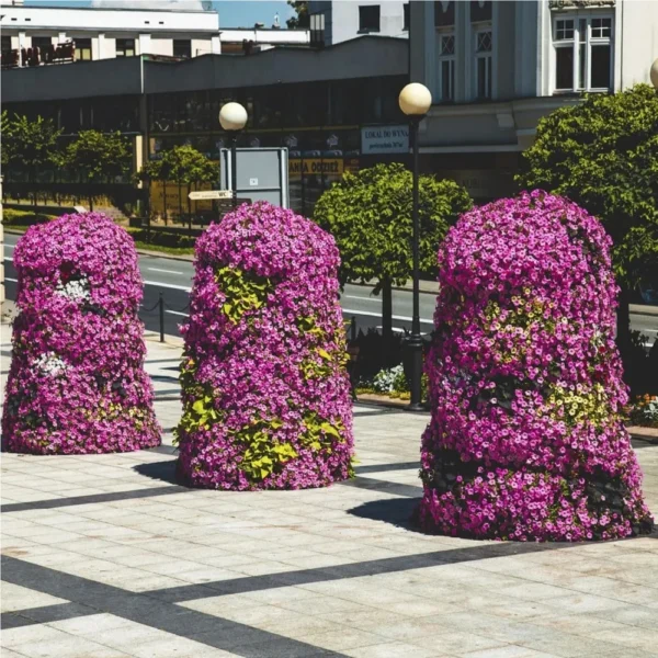 فلاور باکس طبقاتی گرد استوانه هیلدا G-8
